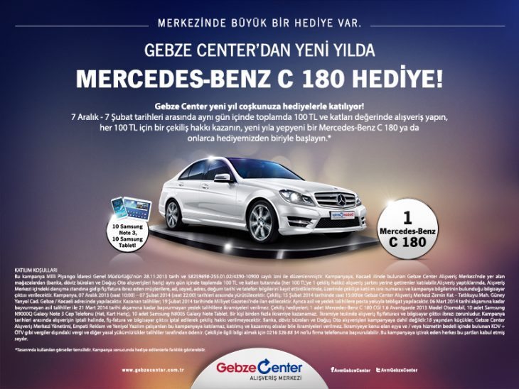 Gebze Center Yılbaşı Çekilişi